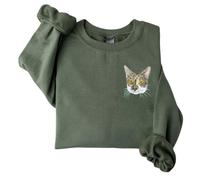 Homidam Dog Mom Hoodie Custom Pet Face Personalized Tshirt Pet Portrait From Photo Embroidered Sweatshirt(DIY)