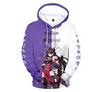 Homidam Unisex Genshin Impact Jumper Project Sweatshirt Game Cosplay Jumper Fashion Hoodie(Beidou, L)