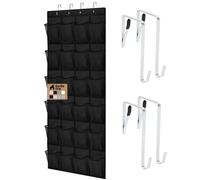 HOMIDEC 16 Cube Black Shoe Rack, DIY Wardrobe Closet Organizer, Storage Bookshelves Bookcase, Interlocking Shelving Unit, Home Solutions Unit for Clothes Books Toys