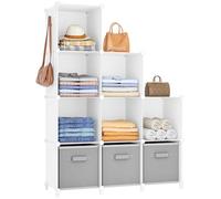HOMIDEC Closet Organizers and Storage, 9 Cube Storage Organizer, White