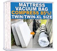 Homie Mattress Vacuum Bag, Sealable Bag for Memory Foam or Inner Spring Mattresses, Compression and Storage for Moving and Returns (Twin/Twin-XL)