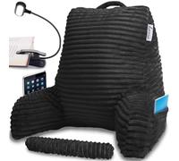 Homie Premium Reading Bed Rest Pillow with Wrist Support, Has Arm Rests, Neck Roll, and Back Support for Lounging, Reading