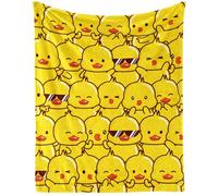 Homieblanket Duck Blanket for Women Men, Cute Duck Themed Design Printed Throw Blankets for Teens Adults Lap, Couch Bed, Warm Soft Cozy Blanket, 60"x 80"