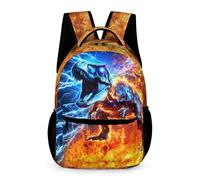 Homieblanket Fire Lightning Backpack for Kids Girls Boys, Color 1, M, Cartoon