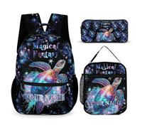 Homieblanket Sea Turtle Backpack for Kids Girls Boys School, 16 Inches Sea Turtles Bookbag, Cute Daily Casual Backpacks, C Sea Turtle Backpack Set Custom, Daypack Backpacks
