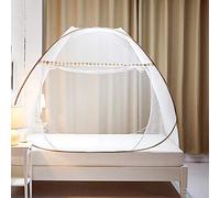 Mosquito Net Bed Canopy Pop Up Foldable Dome Net Single Door Free Installation Insect Protection Screen Repellant Netting Curtain for Indoor Outdoor