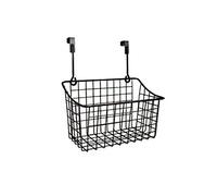 Homieco Over The Cabinet Door Storage Basket Metal Wire Kitchen Cupboard Drawer Hanging Caddy Organizer Bakeware Holder Spice Jar Rack