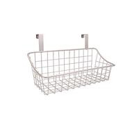 Homieco Over The Cabinet Door Storage Basket Metal Wire Kitchen Cupboard Drawer Hanging Caddy Organizer Bakeware Holder Spice Jar Rack