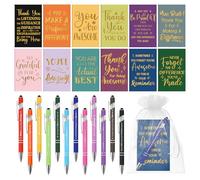 HOMIEE 36 Pcs Employee Appreciation Gift Bulk Inspirational Pocket Notepads with Motivational Pens Mini Motivational Notebooks Bulk Thank You Appreciation Gift for Colleague Employee Staff Coworker