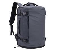 HOMIEE Travel Backpack Mens,17.3 Inch Laptop Bag Womens,40L TSA Friendly Flight Approved Carry on Luggage with Shoes Compartment,Large Business Rucksack with USB Port for Work School Weekend (Grey)
