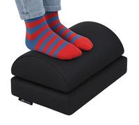 Homiely Foot Rest Under Desk, Foot Stool with Adjustable Height, Footrest Cushion Non-Slip Foam, Breathable Mesh, Ergonomic Pad for Extra Leg Support Suitable for Office, Travel Home Comfort & Gaming