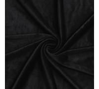 Homiest Black Minky Fabric, 2 Yd x 60" Ultra Soft Stretch Plush Fleece