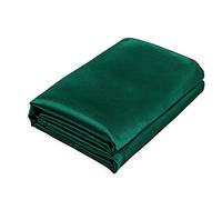 Homiest Blackish Green Satin Twin Flat Sheet - Luxury & Ultra Soft, Sold Separately