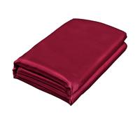 Homiest Burgundy Satin Queen Flat Sheet, Silky Bedding Top Sheet for Queen Mattress, Luxury & Ultra Soft Single Bed Sheet Sold Separately