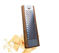 Homiez Premium Cheese Slicer/Cheese Grater with Oak Wood Container and Stainless Steel Grater - Parmesan Grater with Container - Kitchen Slicer/Kitchen Grater - Vegetable Slicer/Vegetable Grater