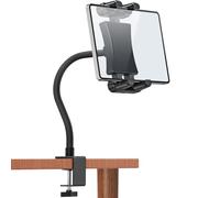 Homiflex Tablet Stand, 360° Adjustable Gooseneck Tablet Holder for Desk, iPad Desk Holder Tablets Arm Mount for iPad Pro Air Mini 4.7" - 13.5" Tablets & Smartphone