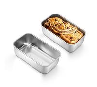 Homikit 1LB Loaf Tin Set of 2, Stainless Steel Mini Bread Cake Pans
