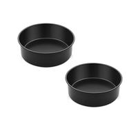 Homikit 5 Inch Cake Tin Set of 2, Stainless Steel Round Baking Pans Non-Stick Cake Mould, Ideal for Layer Cakes, Breads, Birthday or Christmas, Healthy & Non-Toxic, Easy Clean & Easy Release