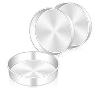 Homikit 9 Inch Cake Tin Set of 3, Stainless Steel Round Cake Pans Baking Mould, Great for Birthday Wedding Christmas Layer Cakes, Healthy & Non-Toxic, Mirror Finished & Dishwasher Safe