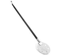 Homikit Pizza Peel 7 Inch, Round Perforated Pizza Paddle with Long Detachable Handle for Easy Storage, Pizza Turning Shovel for Baking Homemade Pizza Bread Pie, Ideal for Oven & Grill
