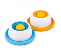 Homiladi 2 Pcs Dog Licking Bowl with Ball, Slow Feeder & Anxiety Relief Toy | Textured surface slows down fast eaters. Weighted non-slip base prevents sliding on floors. Freezer & dishwasher safe.