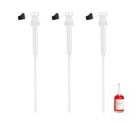 Homiladi 3 Pcs Syrup Pump | White Simply Syrup Pump for Bottles, White Coffee | Reusable Dispenser Bottle Pump for Home, Bar Drinking, Kitchen, Barista Tools