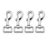 Homiladi 4Pcs Heavy Duty Swivel Dog Lead Hooks - 360° Trigger Clips