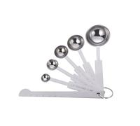 Homiladi 6Pcs Measuring Spoons | Stainless Steel Teaspoon for Baking, Cooking,Kitchen | Silver Tablespoon Measuring Spoon for Measure Liquid and Dry Ingredients