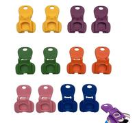 Homiladi Can Opener Aid | Easy Ring Pull Tin Openers & Drink Protector Covers | Reusable Plastic Manual Can Tab Lifters and Seal Clips for Beer, Pop Cans, Soda, Picnic Party, BBQ (Colorful)