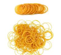 Homiladi Elastic Band | 320Pcs Rubber Bands Heavy Duty for Office & Home | Small Elastic Bands High Elasticity for Bills, Pens, Hair, DIY Craft, Paper, School Supplies (Yellow, 38mm)