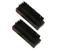 Homiladi Hand Nail Brush | 2 Pcs Nail Brushes for Cleaning Nails | Fingernail Dust & Scrubbing Brush | Stiff Firm Scrub Bristles Cleaner Brushes for Men Women Under Fingers Foot Toes Dirt (Black)