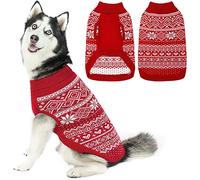 HOMIMP Argyle Dog Sweater - Warm Winter Coat for Small, Medium & Large Dogs, Ugly Puppy Sweater for Boys & Girls