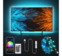 HOMINA Led Strip Lights 11.5ft/3.5m 105 RGB LEDs for 50-70in TV USB Backlight Kit with 24Key Remote 5050 Bias HDTV