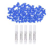 Hominas 100PCS Soft Pet Cat Nail Cover Safe Claw Protector Decorative Caps for Cats (M)