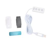 Hominas 3 Key USB Keyboard Braille Design Custom Keyboard Mouse Multimedia Function USB Programming Key Work Gaming (White)