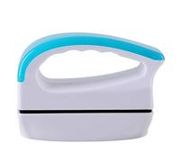 Hominas Aquarium Fish Tank Glass Scraper Magnetic Cleaner Brush with Floating Design Arc Corners Cleaning Tool for Fish Tank Glass Thickness 4 25mm Aquarium Length 40cm 1 5m Blue (Small magnetic