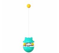 Hominas Cat Food Puzzle Ball Interactive Treat Dispenser Toy Improve Cat Intelligence Stimulating Activity Feeder Ball for Indoor Cats Kitten Plastic 100x100x135mm