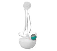 Hominas Cat Self Play Teaser Wand Interactive Boredom Relief Cat Toy 360 Irregular Rotating Teaser Stick Ball Toy for Indoor Cats Novel Design Durable Plastic Material (White)