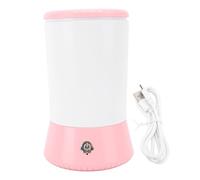 Hominas Dog Foot Cleaner Plastic Efficient Cleaning Enhanced Comfort Reusable Automatic Dog Feet Washer for Pet Bathing Daily Use 17x10.5cm 500mAh Battery Included (Pink White)
