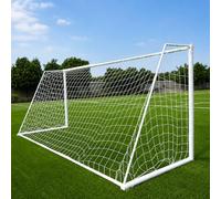 Hominas Football Goal Net 3 x 2 m Soccer Goal Nets Polypropylene Fiber White Football Goals Replacement Net for Indoor Use, Home Gardens, School Playgrounds, Not Include Posts
