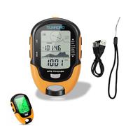 Hominas GPS Digital Altimeter, GPS Barometer Multifunctional Compass IPX4 Waterproof with 9 Recorded Routes, LED Flashlight, High Precision Sensor for Outdoor Activities