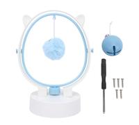Hominas Interactive Ball Cat Toy with Bell Perpetual Motion Swinging Treat Dispenser Cat Toy for Indoor Cats Kitten Plastic 8.46x4.53x6.50 Inch Self Playing Automatic