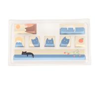Hominas Keyboard Keycaps PBT Dye Sublimation 8 Key Replacement Set for 61 87 104 108 Mechanical Keyboards Cute Decorative Designs (Type 3)