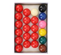 Hominas Snooker Billiard Pool Table Resin Lime Powder 22Pcs 52.2mm/2.1in Balls Set Bright Luster High Cost Performance Strong Durable Official Game Ball British Billiard