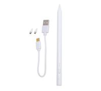 Hominas Stylus Pen, Universal Touch Screen Pens Compatible with Android Smartphone and Tablets Devices, Capacitive Pen with 2 Replacement Tips, White