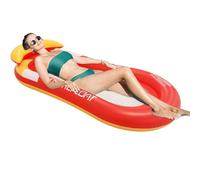 Hominas Swimming Pool Float Water Hammock for Adult, Inflatable Pool Float Mesh Bottom Mattress Bed 160cm x 70cm x 20cm for Summer Pools, Tanning, Beach, Lake and Parties