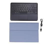 Hominas Tablet Keyboard Case with Pen Holder Slim 7 Colors Backlit Detachable Wireless Tablet Trackpad Keyboard Case for Tab P12 12.7 Inch 2023 TB 370FU (Purple)