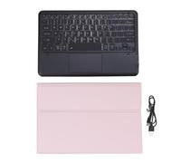 Hominas Tablet Keyboard Case with Pen Holder Slim 7 Colors Backlit Detachable Wireless Tablet Trackpad Keyboard Case for Tab P12 12.7 Inch 2023 TB 370FU (Roseate)