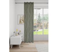 Homing Eyelet Curtain with Waves Crashop Look Modern Decorative Anthracite