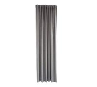 Homing Opaque Curtain Plain Grey Plain Darkening Soft Acoustic Curtain Living Room Bedroom Children's Room Decorative Fabric (1 Piece) 245 x 140 cm (H x W)